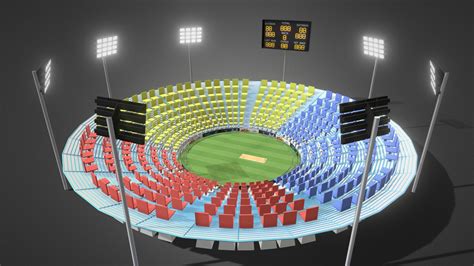 Cricket stadium - Download Free 3D model by Hassnain_Aly [b4b9964 ...