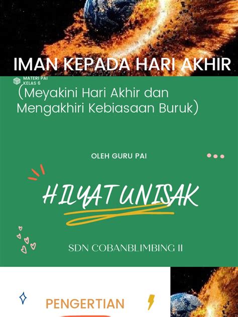 Iman Kepada Hari Akhir Pdf