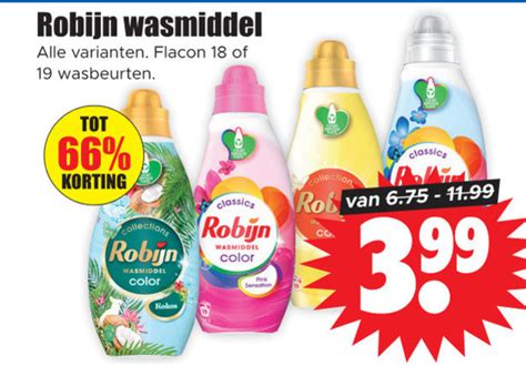 Robijn Wasmiddel Folder Aanbieding Bij Dirk Details