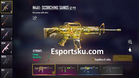 Skin Senjata M A Ff Schorching Sands Free Fire Ada Lagi Esportsku