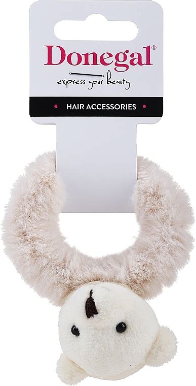 Donegal Hair Tie FA 5658 Light Beige With Teddy Bear Makeup Uk