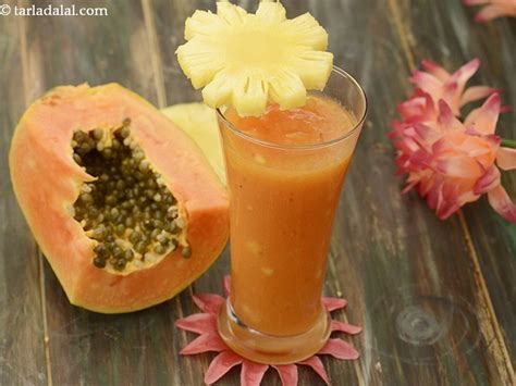 Papaya Pineapple Juice Recipe Healthy Pineapple Papaya Juice Papaya