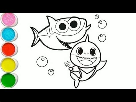 Menggambar Dan Mewarnai Baby Shark YouTube