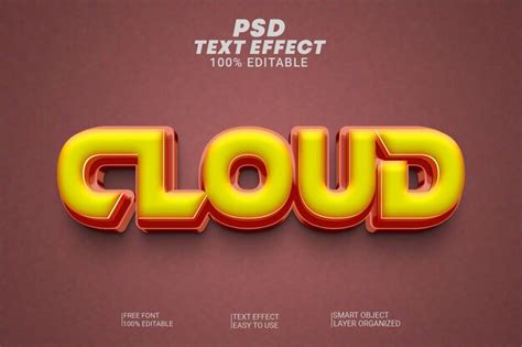 Premium Psd Psd Creative Cloud Text Effect