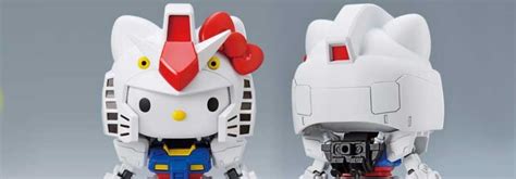 Hello Kitty Rx 78 2 Gundam Sd Ex Standard Model Kit Coming