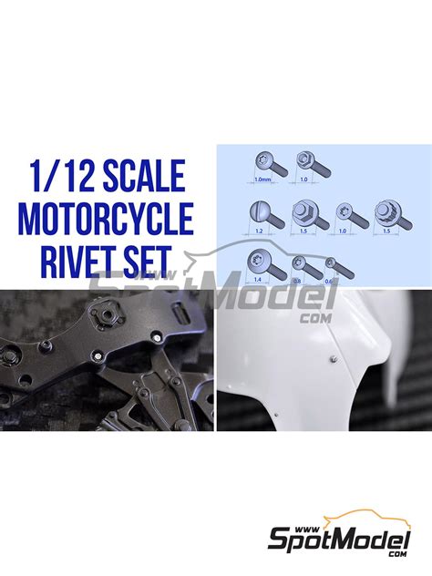 Model Factory Hiro P Fasteners Scale Motorcycle Rivets And