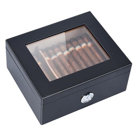 Amazon Cskeeoon Cigar Humidor Cigar Box For Cigars Glass