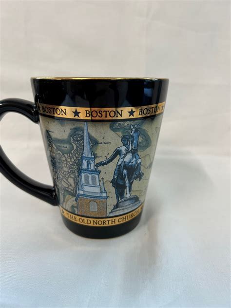 Golden Boston Monuments Mug Boston Tea Party Museum T Shop