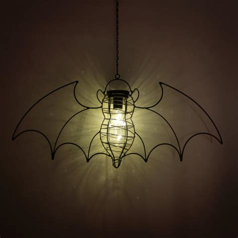 Garden Bat Solar Powered Bat Lantern Light Gothic Decor Etsy