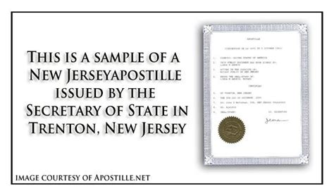 State Of New Jersey Apostille Seal Delsie Zeller