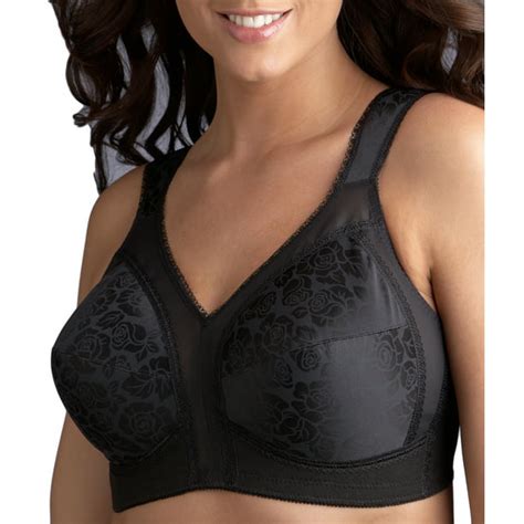 Playtex 18 Hour Ultimate Shoulder Comfort Wirefree Bra Black 42ddd