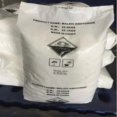 Organic Intermediate White Briquettes Maleic Anhydride For Unsaturated