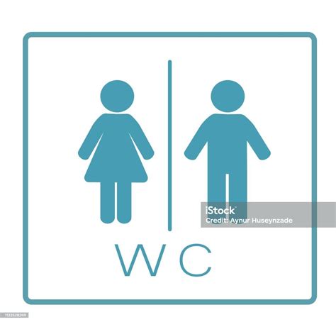 Wc 圖示廁所女人和男人的圖示向量例證向量圖形及更多人圖片 人 側影 剪裁圖 Istock