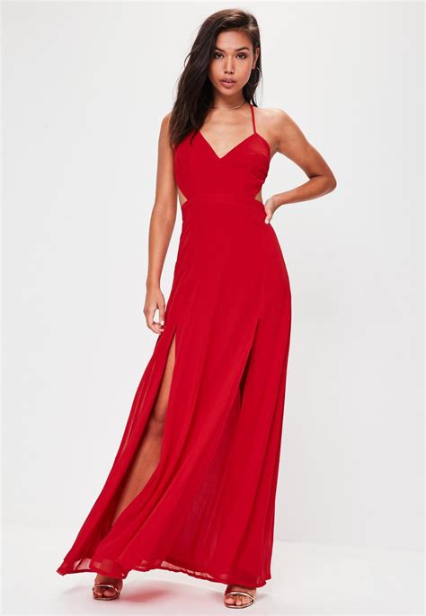 Robe Longue Rouge Marina Mode