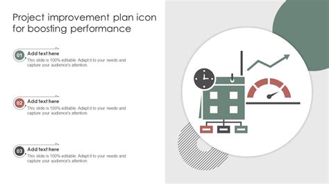 Project Improvement Plan Icon For Boosting Performance Improvement Plan ...