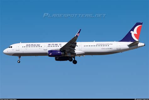 B MCE Air Macau Airbus A321 231 WL Photo By Howard Wang ID 1606638