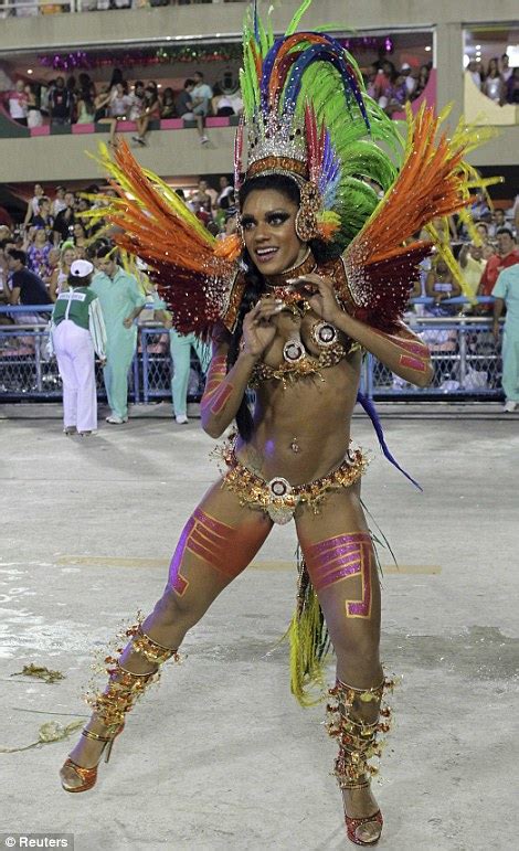 Rio Carnival Tiger Burns Bright As Parade Comes To A Close In