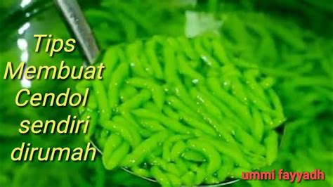 Cara Membuat Cendol Tepung Beras Enak Dan Kenyal Youtube