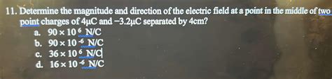 Solved 11 Determine The Magnitude And Direction Of The