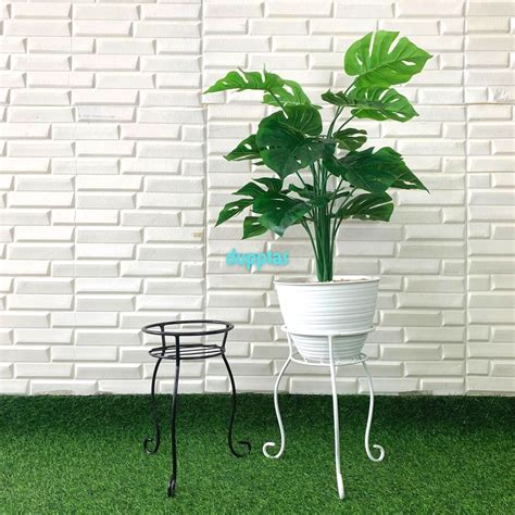 Jual Pohon Daun Monstera Tapak Gajah X18 Artificial Pot Tawon Planter