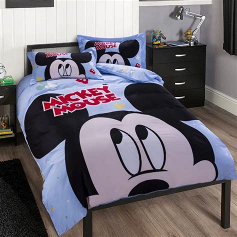 Disney Brand Cartoon Big Mickey Mouse Bedding Sets Cotton Duvet