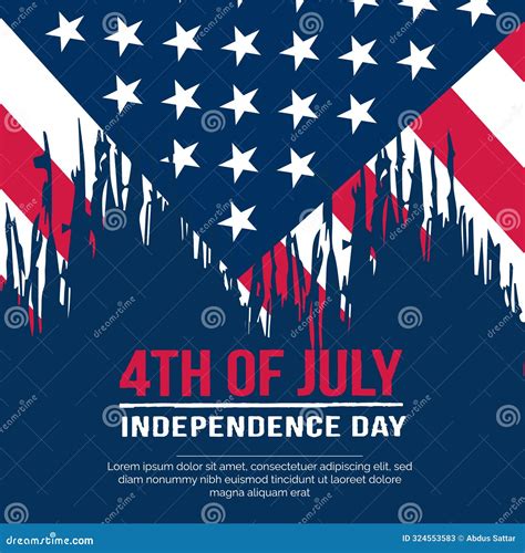 4th Of July United States Independence Day Celebration Promotion