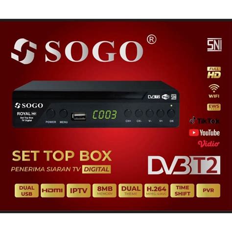 Jual Stb SOGO Set Top Box Pencari Siaran Digital Fullhd Bisa Untuk