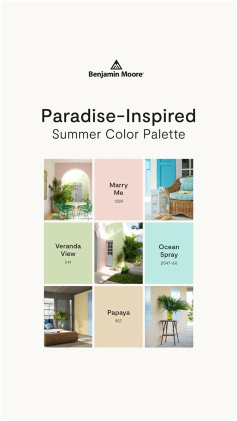 Paradise Inspired Color Palette Summer Color Palette Color Palette