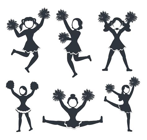 Cheerleader Nadel Silhouette