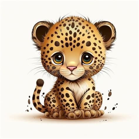 Leopard Ama Al M S Lindo Leopardo Beb En Ai Generativo Estilo