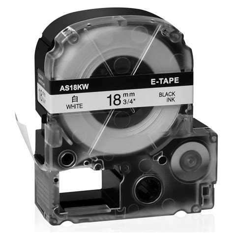 Greencycle Pk Black On White Label Tape Compatible For Epson Lk Wbn