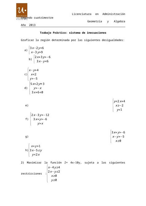 Docx Trabajo Pr Ctico Sistema De Inecuaciones Prog Lineal Dokumen Tips