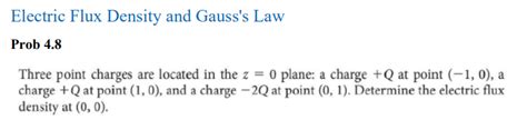 Solved Electric Flux Density And Gausss Law Pro