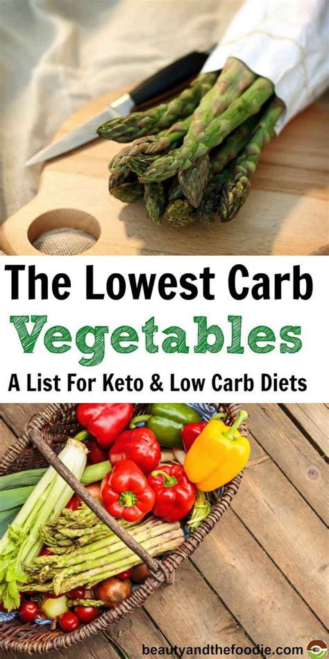 Best Lowest Carb Vegetables List - Beauty and the Foodie