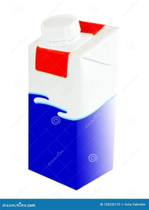 Carton Capacity For Milk Cream General View Stock Photo Image Of