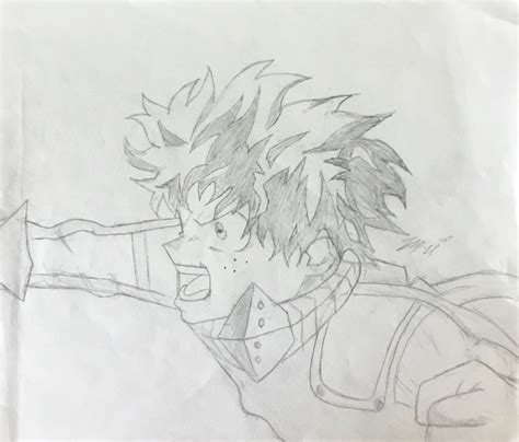 izuku midoriya deku sketch  minauzumaki  deviantart