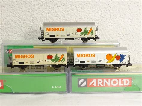 Arnold 1003 4 5 6 Kühlwagen SBB CFF Spur N OVP 8 Kaufen auf