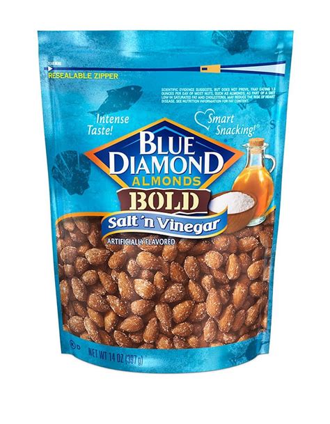 Blue Diamond Almonds Bold Salt N Vinegar Light Vin Mix Snack Nuts Perfect For On The Go 14