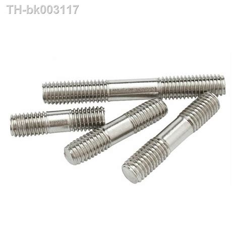 M6 M8 304 Stainless Steel Double Head Bolts With Two Teeth Extension