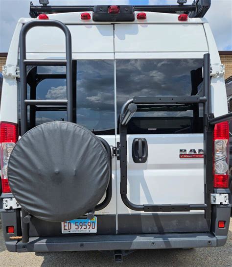 Rover Vans Rear Door Ladder Tire Carrier For Ram Promaster Vans