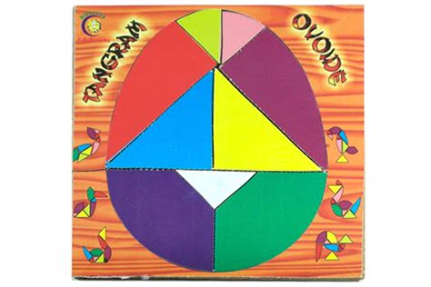 Tangram Ovoide Madera Puzzle Huevo Colores Juego Mental 54 OFF