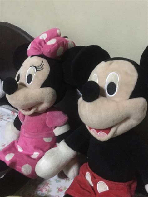 Mickey & Minnie Mouse Plushies on Carousell