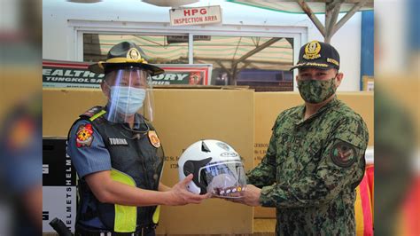 Pnp Hpg Riders Receive Quality Motorcycle Helmets