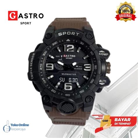 Jual Jam Tangan Pria Tahan Air Gastro Sport Analog Casual New Watch Jam