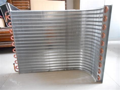 Aluminum Fin Type And Copper Tube Heat Exchanger For Air Conditioner