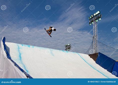 FIS Snowboard Big Air World Cup Editorial Photography - Image of skier ...