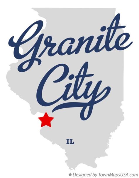 Map of Granite City, IL, Illinois