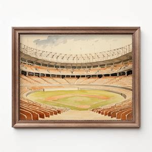 Baseball Field Art Nursery Decor Baseball Kids Room Art Baseball Theme ...