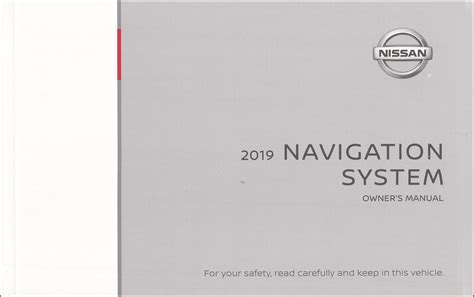 2019 Nissan Navigation System Owners Manual Original Frontier Pickup And Nv Van