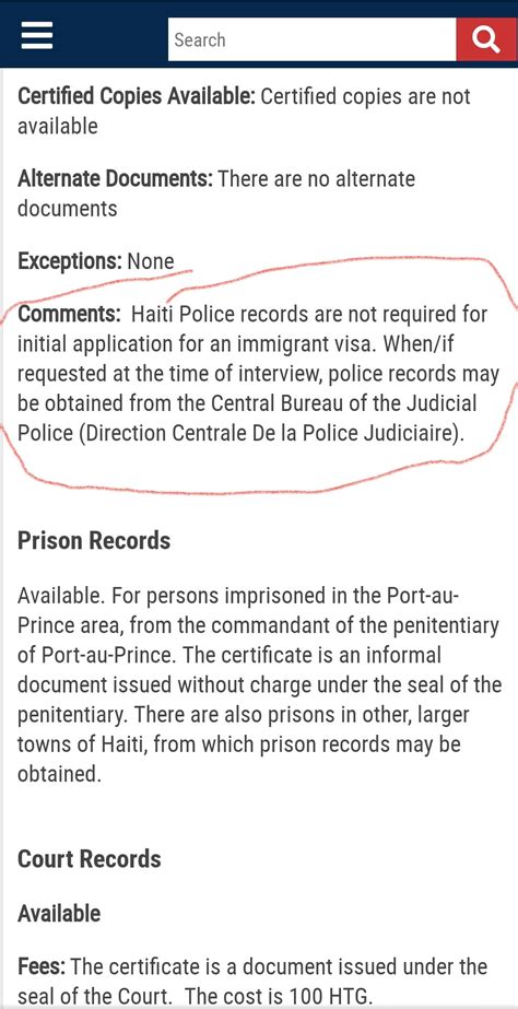 HELP Police Certificate National Visa Center Dept Of State